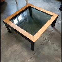 tavolino da salotto design rovere nero opaco 