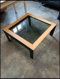 tavolino da salotto design rovere nero opaco 