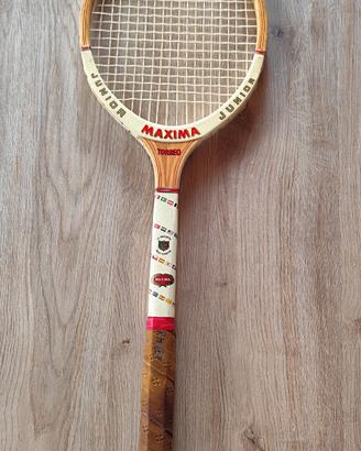 racchetta tennis vintage anni 70 Maxima  Junior 