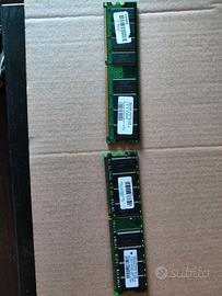 2 banchi Ram ddr 333 mhz 512 mb