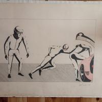 Giancarlo Savelli - Disegno - Pilota in movimento