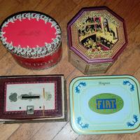 scatole in metallo vintage