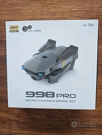 Drone 998 Pro pieghevole con 3 batterie di riserva