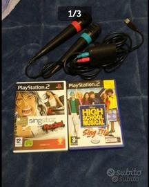 Giochi PlayStation 2 + microfoni
