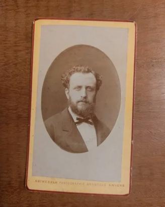 Antica foto uomo francese - fine 1800'
