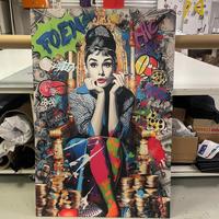 Quadro su tela Audrey Hepburn Pop art-100x150cm