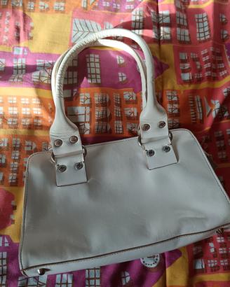 Borsetta Donna cuoio bianca Marca Prune