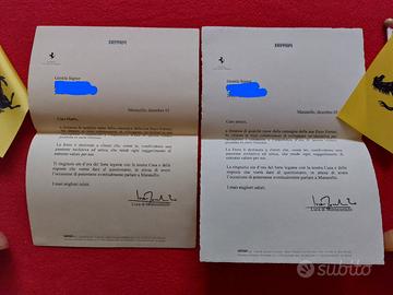 Ferrari Enzo Ferrari Lettere Avv. Montezemolo 2003