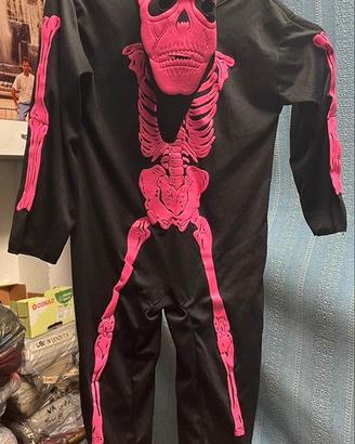 Costume da Halloween - Scheletro - Teschio - 128cm