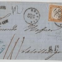 Italia Regno 1863 - Frontespizio Brescia-Austria