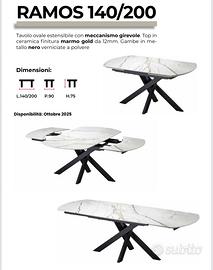 Tavoli casa effetto marmo