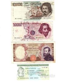 (LOTTO 5°)BANCONOTE ITALIANE"PREEURO IN LIRE