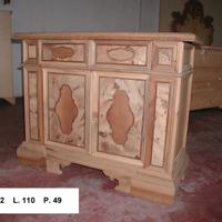 Credenza Grezza in legno massello di abete