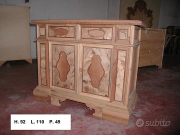 Credenza Grezza in legno massello di abete