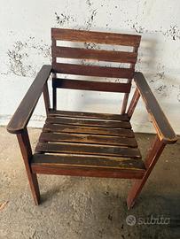 Tavolo e panca da esterno giardino o balcone