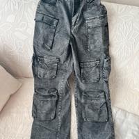 Jeans cargo donna