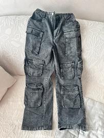 Jeans cargo donna