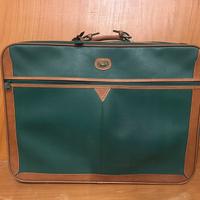 Valigia Jaguar morbida in pelle vintage verde