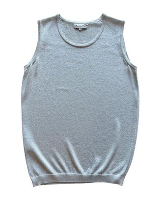 Canottiera Christian Dior Donna 42 IT - M Argento