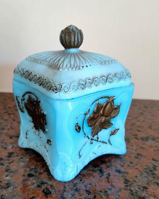 Portagioie-porta bon-bon- scatola di opaline