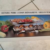 grill da tavolo in pietra ollare