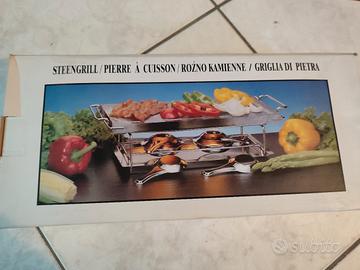 grill da tavolo in pietra ollare