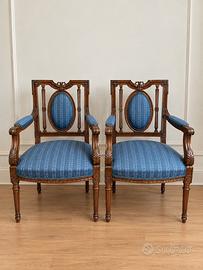 Poltrone vintage tessuto rubelli