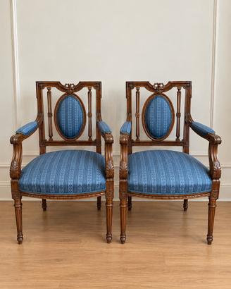 Poltrone vintage tessuto rubelli