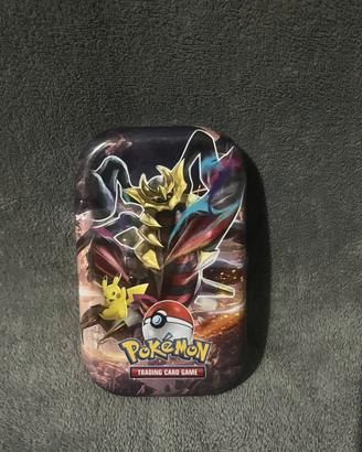 Tin box carte collezione con pack sigillati