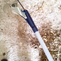 Forbice curva di tipo pneumatico con asta in allum