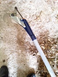 Forbice curva di tipo pneumatico con asta in allum