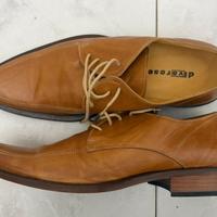 Scarpe Classiche Uomo Divarese Vero Cuoio Chiaro