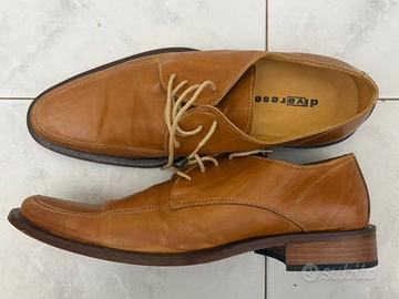 Scarpe Classiche Uomo Divarese Vero Cuoio Chiaro