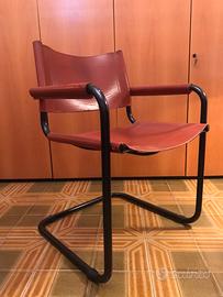 Sedia a sbalzo pelle