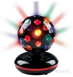 Palla sfera luci colorate disco discoteca rotante