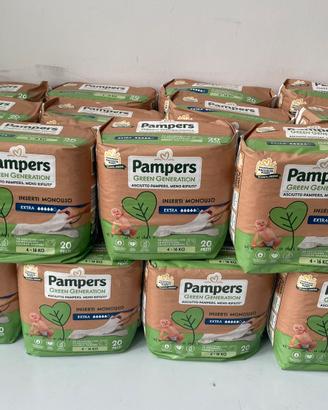 460 pannolini Pampers Green inserti