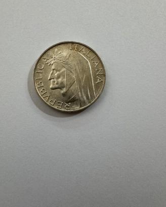 500 Lire Argento 1965 Rara