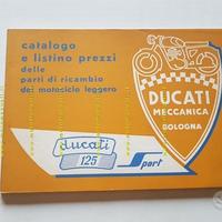 Ducati 125 Sport 1958 catalogo ricambi originale