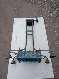 LAMPADARIO OTTONE VINTAGE MOLTO PARTICOLARE