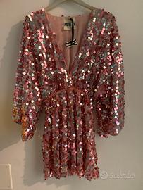 Abito ANIYE BY in paillettes rosa