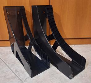Coppia di porta-audiocassette o LP vintage
