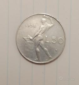 moneta 50 lire del 1958