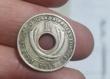 MONETA EAST AFRICA UGANDA 1 CENT 1911 H GIORGIO V
