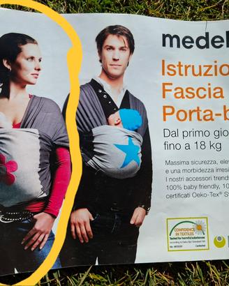 Fascia porta bebè Medela 1g/18kg 100% cotone Oeko
