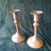 Coppia candelieri in ottone 