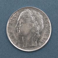 Moneta da 100 lire rara, unica con 2 Teste