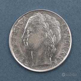 Moneta da 100 lire rara, unica con 2 Teste