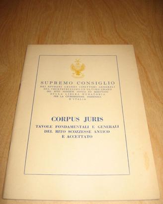 CORPUS JURIS TAVOLE FONDAMENTALI RITO SCOZZESE