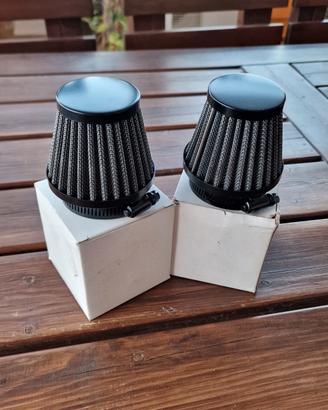 Coppia filtri aria sportivi a Cono per moto 42mm