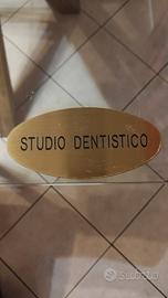 Targhetta studio dentistico 